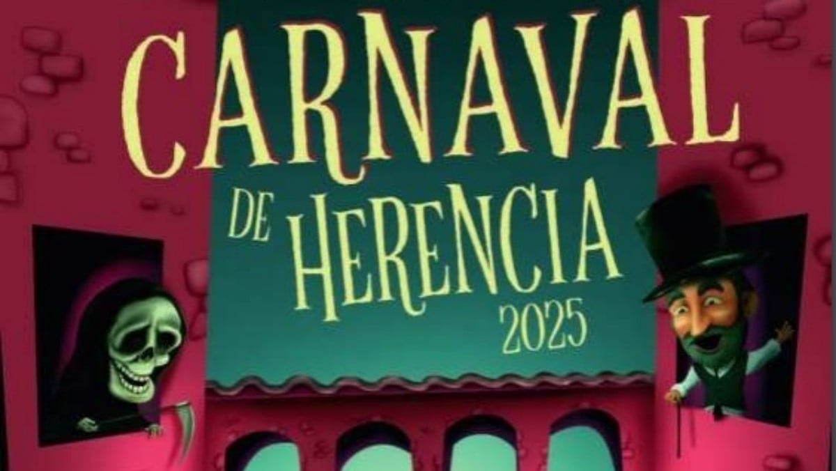 (Foto de ARCHIVO) Cartel del Carnaval de Herencia REMITIDA / HANDOUT por AY HERENCIA Fotografía remitida a medios de comunicación exclusivamente para ilustrar la noticia a la que hace referencia la imagen, y citando la procedencia de la imagen en la firma 19/2/2025