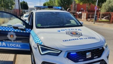 Vehículo de la Policía Local de Talavera de la Reina. REMITIDA / HANDOUT por AYUNTAMIENTO Fotografía remitida a medios de comunicación exclusivamente para ilustrar la noticia a la que hace referencia la imagen, y citando la procedencia de la imagen en la firma 11/7/2025