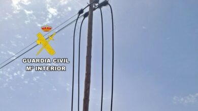 Cableado eléctrico REMITIDA / HANDOUT por GUARDIA CIVIL Fotografía remitida a medios de comunicación exclusivamente para ilustrar la noticia a la que hace referencia la imagen, y citando la procedencia de la imagen en la firma 31/7/2025