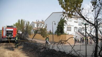 Incendio en las proximidades de Ciudad Real