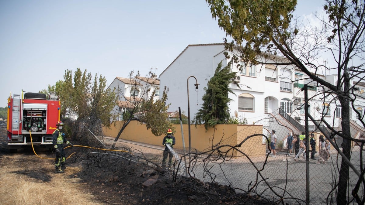 Incendio en las proximidades de Ciudad Real